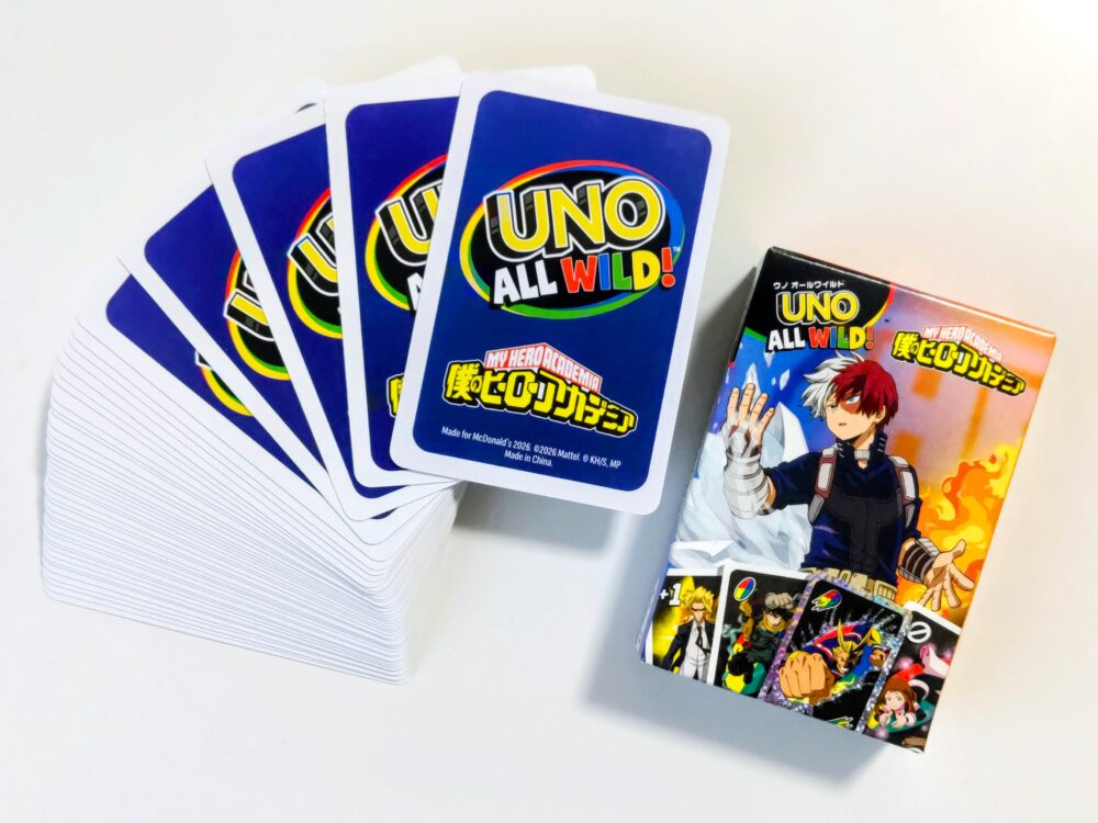 ハッピーセット【UNO】実際に購入したおもちゃ「僕のヒーローアカデミア」